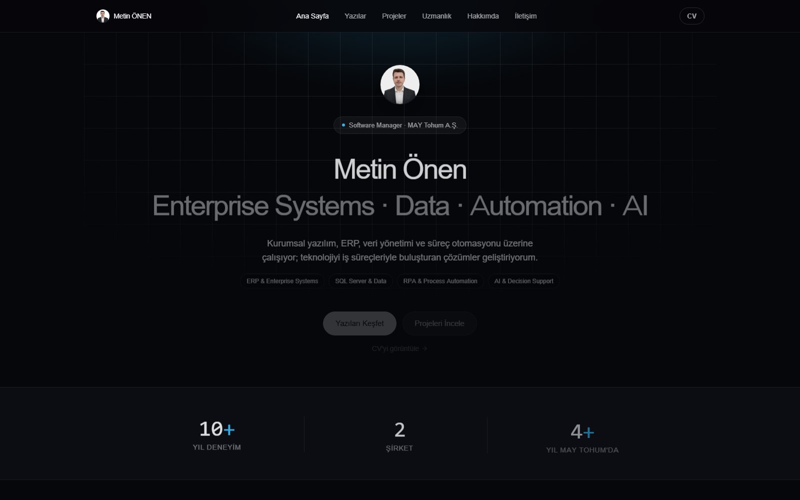 metinonen.com.tr ana sayfası